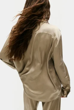 Blouses & Shirts*silk laundry - Boyfriend Shirt GRAPHITE