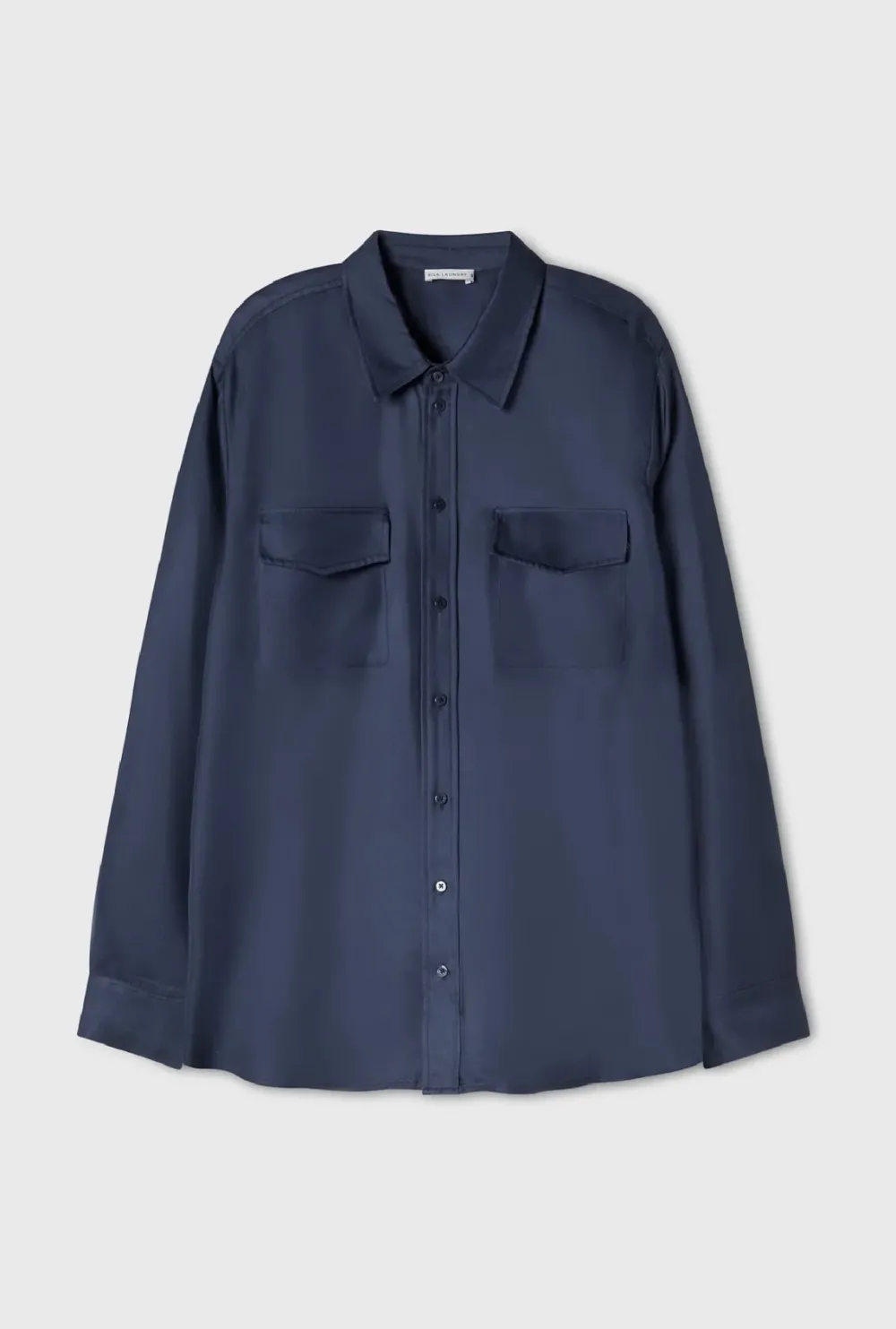 Blouses & Shirts*silk laundry - Boyfriend Shirt MIDNIGHT
