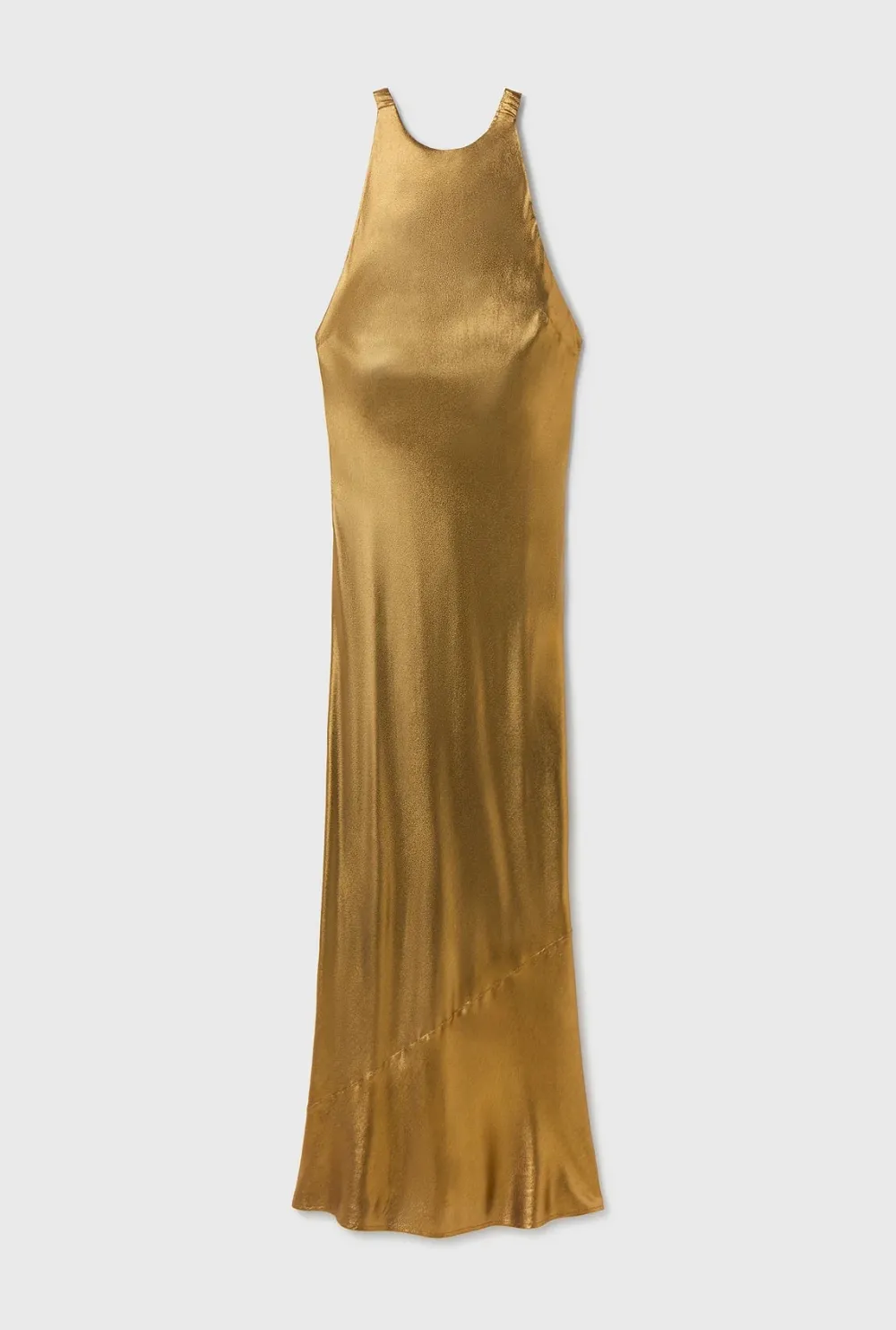 Occasions|Long*silk laundry - High Low Dress GOLD