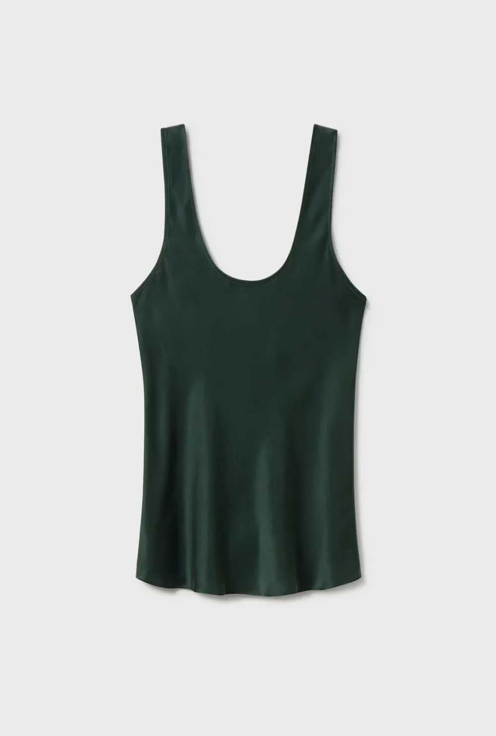 Without Sleeves*silk laundry - Scoop Neck Tank SCARAB