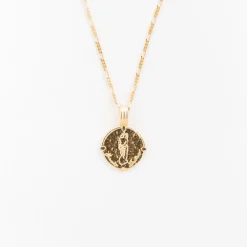 Colliers*Deux Lions Two Lions - Zodiac Female Body Gold Aquarius