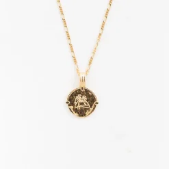 Colliers*Deux Lions Two Lions - Zodiac Female Body Gold Leo