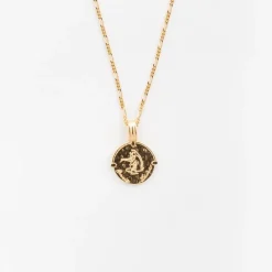 Colliers*Deux Lions Two Lions - Zodiac Female Body Gold Pisces