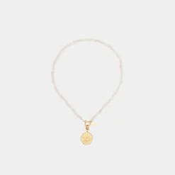 Colliers*Deux Lions Two Lions x Billie - Exclusive Necklace 15.5" Quartz Rose