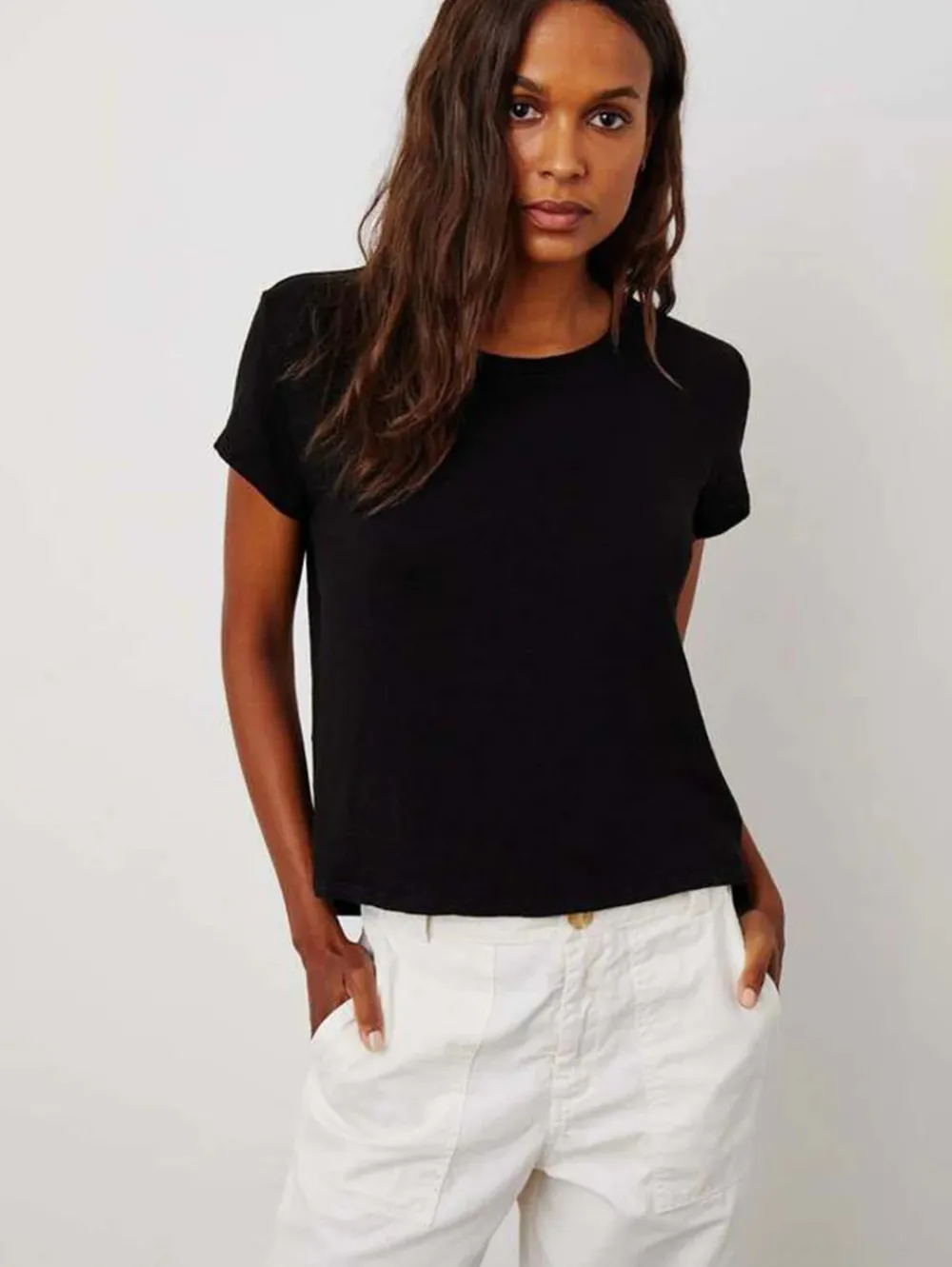 Short Sleeves*Velvet - Casey BLACK