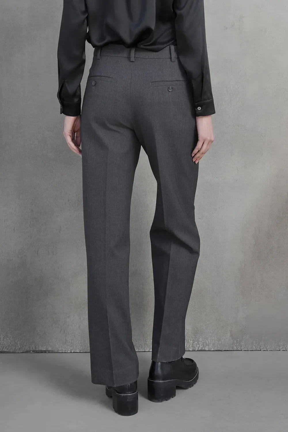 Trouser*Velvet - Prince DS Soft Suiting Pant CHARCOAL