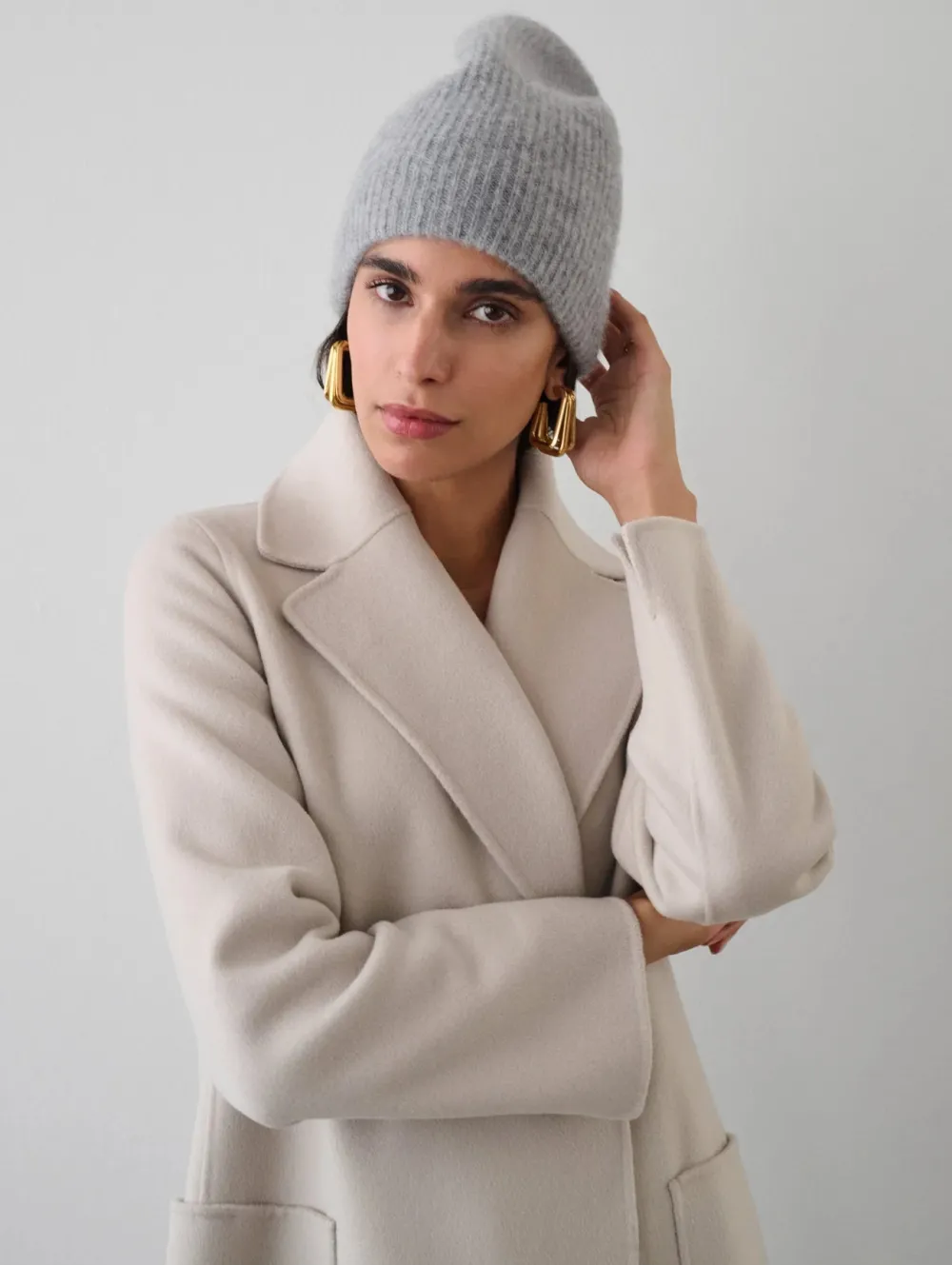 Beanies*White and Warren White + Warren - Cashmere Plush Rib Beanie